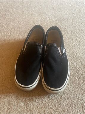 Vans Women’s Black Slip-On Canvas Sneakers